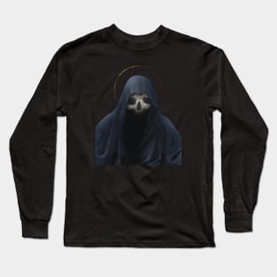 Hooded Skull Figure | Angel of Death | Grim Reaper Long Sleeve T-Shirt